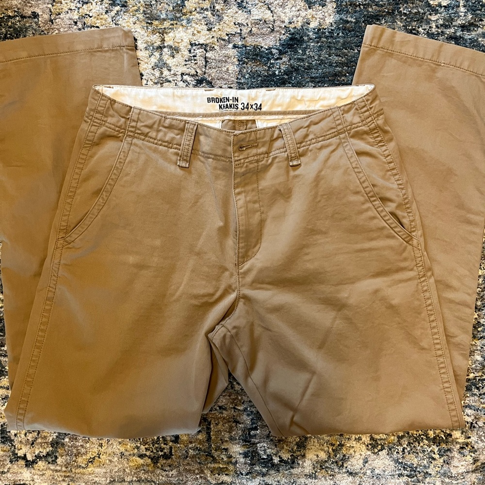 Old Navy Men’s Khaki pants 34x34